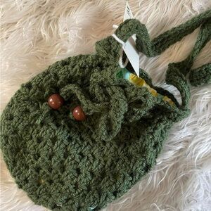 Handcrafted Green Crochet Bag